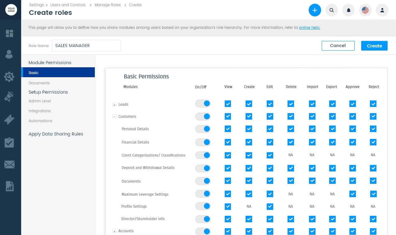 User and Role Management
User and Role Management
